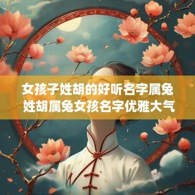 女孩子姓胡的好听名字属兔 姓胡属兔女孩名字优雅大气