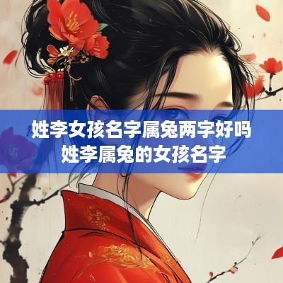 姓李女孩名字属兔两字好吗 姓李属兔的女孩名字