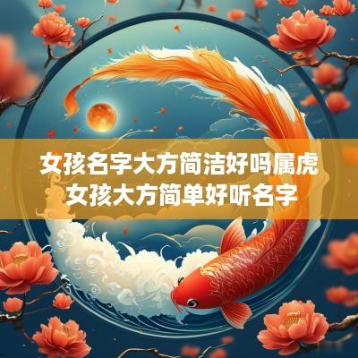 女孩名字大方简洁好吗属虎 女孩大方简单好听名字