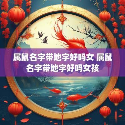 属鼠名字带地字好吗女 属鼠名字带地字好吗女孩