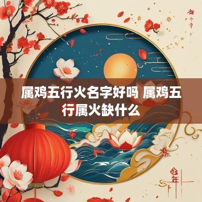 属鸡五行火名字好吗 属鸡五行属火缺什么