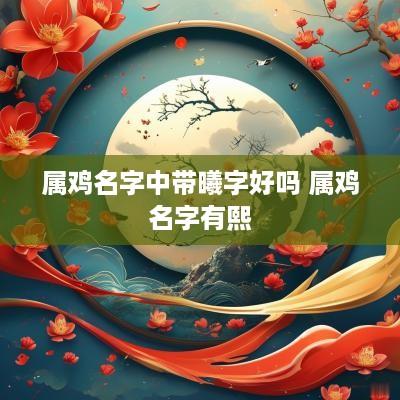 属鸡名字中带曦字好吗 属鸡名字有熙