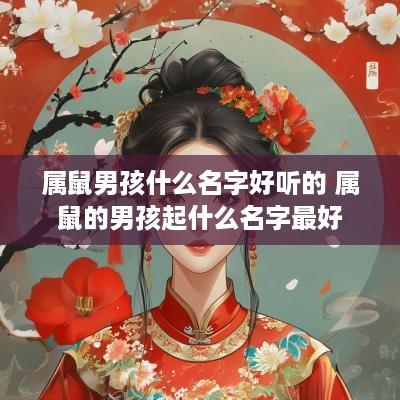 属鼠男孩什么名字好听的 属鼠的男孩起什么名字最好 属鼠男孩什么名字好听的 属鼠的男孩起什么名字最好