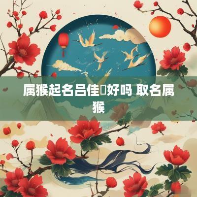 属猴起名吕佳垚好吗 取名属猴
