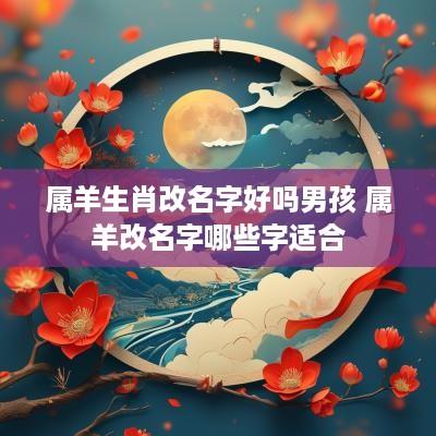 属羊生肖改名字好吗男孩 属羊改名字哪些字适合