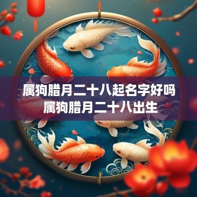 属狗腊月二十八起名字好吗 属狗腊月二十八出生