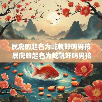 属虎的起名为屹帆好吗男孩 属虎的起名为屹帆好吗男孩名字