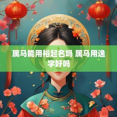 属马能用裕起名吗 属马用逸字好吗