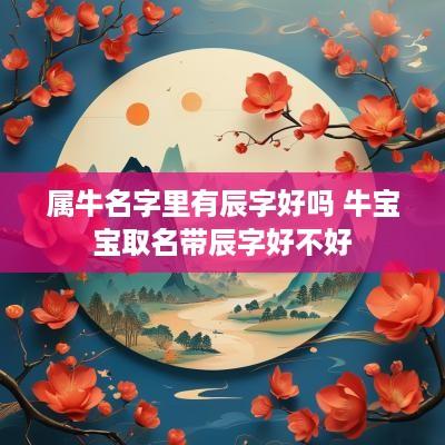 属牛名字里有辰字好吗 牛宝宝取名带辰字好不好
