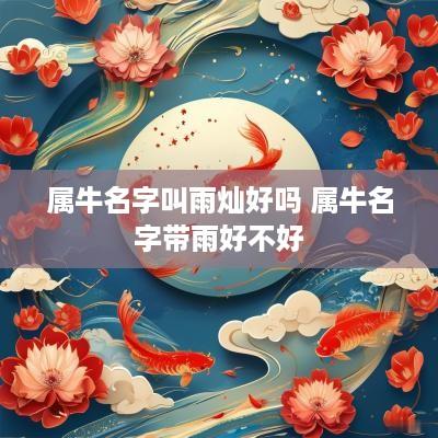 属牛名字叫雨灿好吗 属牛名字带雨好不好