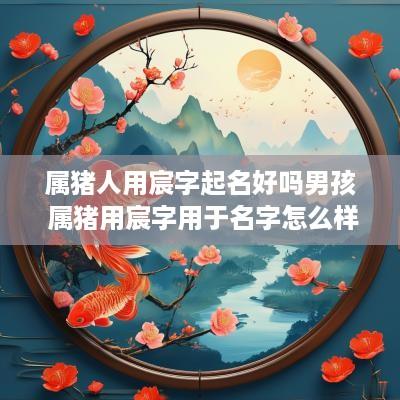 属猪人用宸字起名好吗男孩 属猪用宸字用于名字怎么样