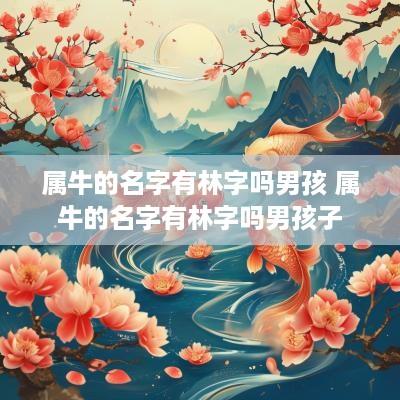 属牛的名字有林字吗男孩 属牛的名字有林字吗男孩子