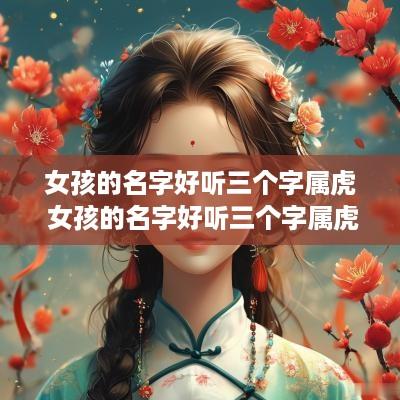女孩的名字好听三个字属虎 女孩的名字好听三个字属虎的有哪些