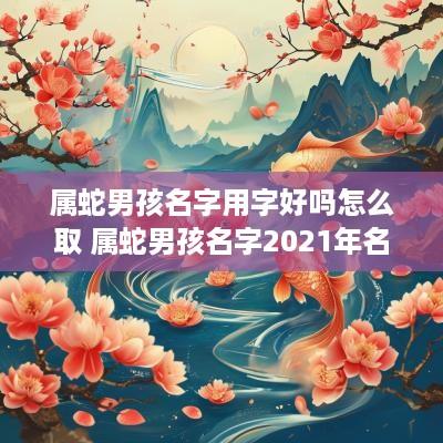 属蛇男孩名字用字好吗怎么取 属蛇男孩名字2025年名字大全