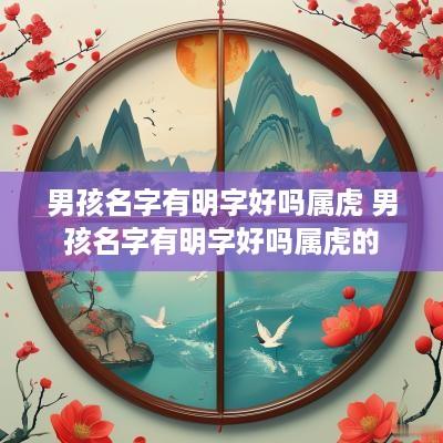 男孩名字有明字好吗属虎 男孩名字有明字好吗属虎的