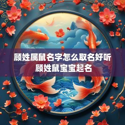 顾姓属鼠名字怎么取名好听 顾姓鼠宝宝起名