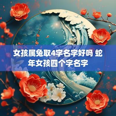 女孩属兔取4字名字好吗 蛇年女孩四个字名字