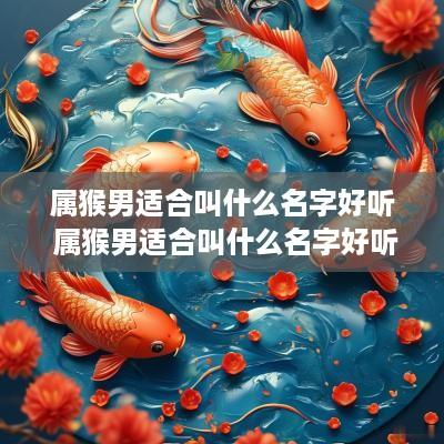 属猴男适合叫什么名字好听 属猴男适合叫什么名字好听点
