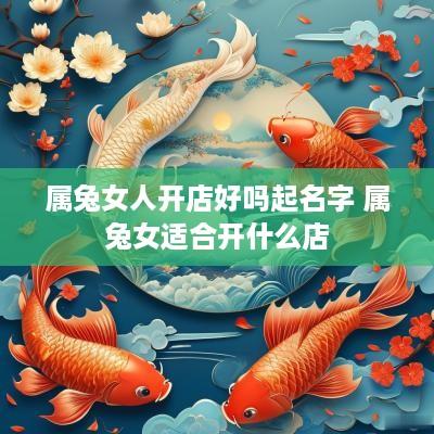 属兔女人开店好吗起名字 属兔女适合开什么店