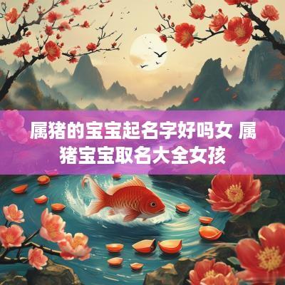 属猪的宝宝起名字好吗女 属猪宝宝取名大全女孩