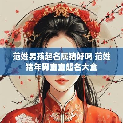 范姓男孩起名属猪好吗 范姓猪年男宝宝起名大全