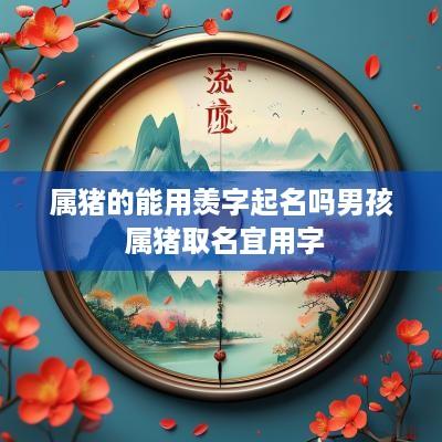 属猪的能用羡字起名吗男孩 属猪取名宜用字