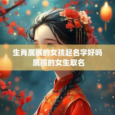 生肖属猴的女孩起名字好吗 属猴的女生取名