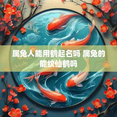 属兔人能用鹤起名吗 属兔的能纹仙鹤吗