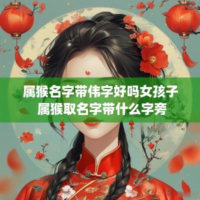 属猴名字带伟字好吗女孩子 属猴取名字带什么字旁