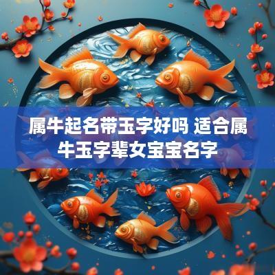 属牛起名带玉字好吗 适合属牛玉字辈女宝宝名字