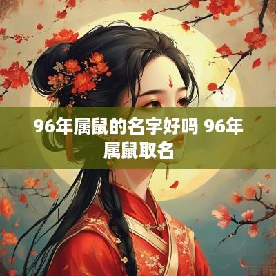 96年属鼠的名字好吗 96年属鼠取名