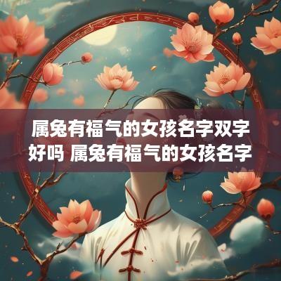 属兔有福气的女孩名字双字好吗 属兔有福气的女孩名字双字好吗