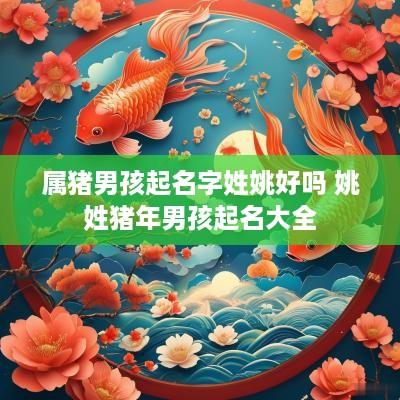 属猪男孩起名字姓姚好吗 姚姓猪年男孩起名大全