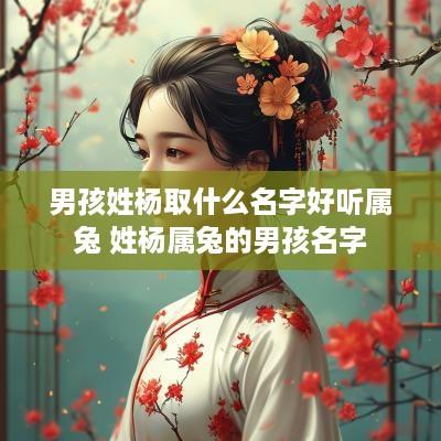 男孩姓杨取什么名字好听属兔 姓杨属兔的男孩名字 男孩姓杨取什么名字好听属兔 姓杨属兔的男孩名字