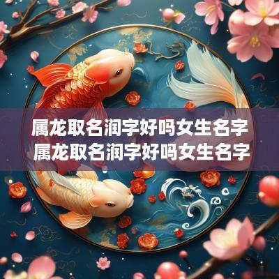 属龙取名润字好吗女生名字 属龙取名润字好吗女生名字大全