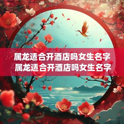 属龙适合开酒店吗女生名字 属龙适合开酒店吗女生名字怎么取