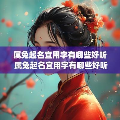 属兔起名宜用字有哪些好听 属兔起名宜用字有哪些好听的