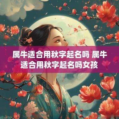 属牛适合用秋字起名吗 属牛适合用秋字起名吗女孩