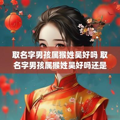 取名字男孩属猴姓吴好吗 取名字男孩属猴姓吴好吗还是林好