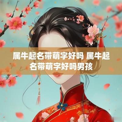 属牛起名带萌字好吗 属牛起名带萌字好吗男孩
