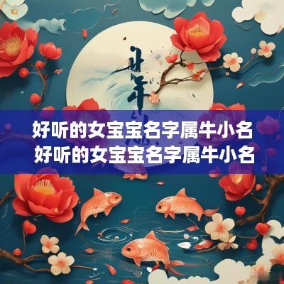 好听的女宝宝名字属牛小名 好听的女宝宝名字属牛小名叫什么