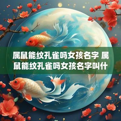 属鼠能纹孔雀吗女孩名字 属鼠能纹孔雀吗女孩名字叫什么