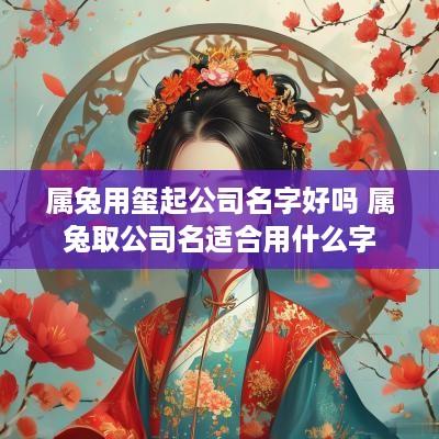 属兔用玺起公司名字好吗 属兔取公司名适合用什么字