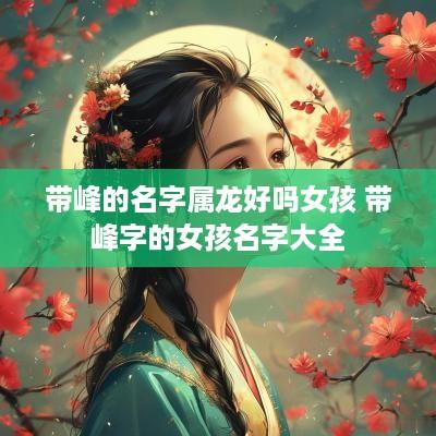 带峰的名字属龙好吗女孩 带峰字的女孩名字大全