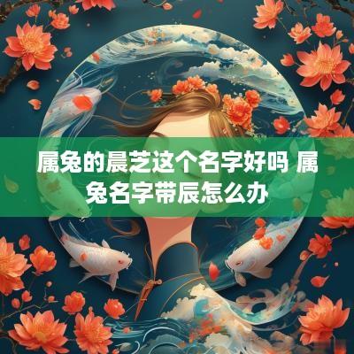 属兔的晨芝这个名字好吗 属兔名字带辰怎么办