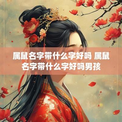 属鼠名字带什么字好吗 属鼠名字带什么字好吗男孩 属鼠名字带什么字好吗 属鼠名字带什么字好吗男孩