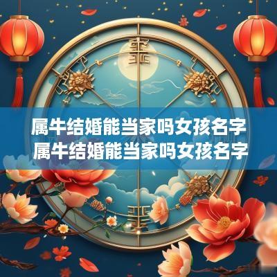 属牛结婚能当家吗女孩名字 属牛结婚能当家吗女孩名字怎么取
