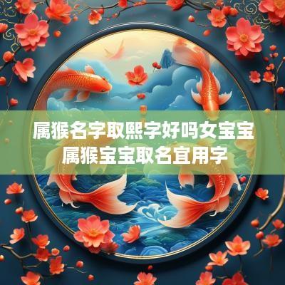 属猴名字取熙字好吗女宝宝 属猴宝宝取名宜用字