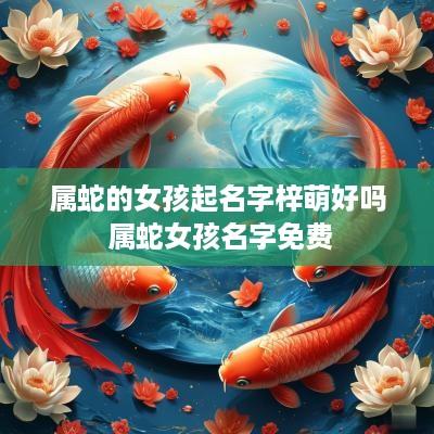 属蛇的女孩起名字梓萌好吗 属蛇女孩名字免费