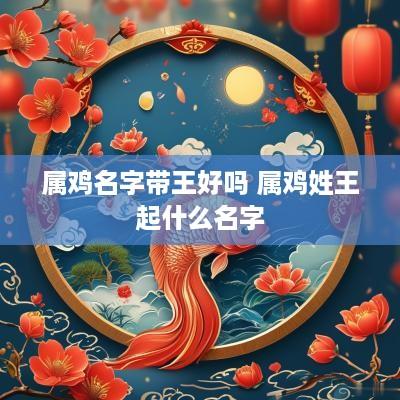 属鸡名字带王好吗 属鸡姓王起什么名字
